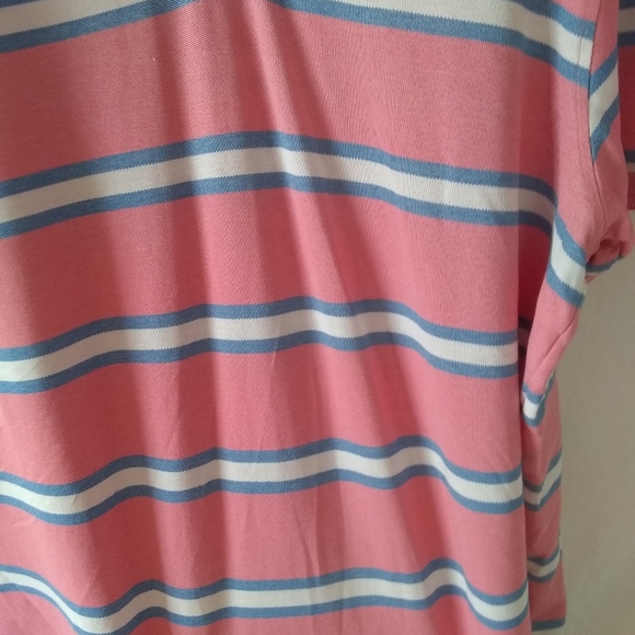 Men's Izod pink and blue polo - Picture 8 of 11
